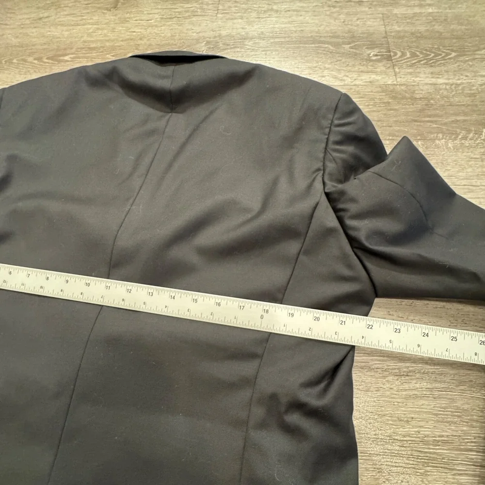 Italian Merino Wool Sport Coat Mens 44 L‎ Stretch Savvi Lama Lux Italy Blazer